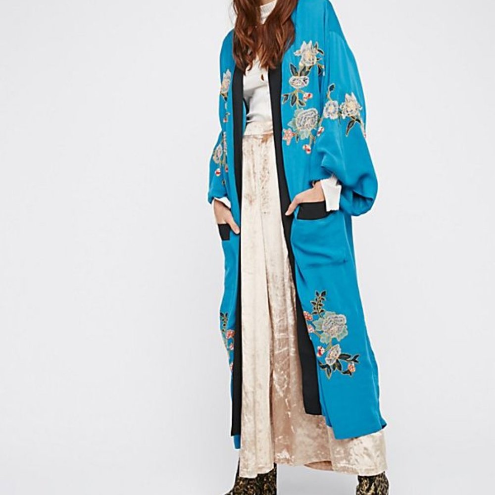 Floral Embroidered Kimono Free People S